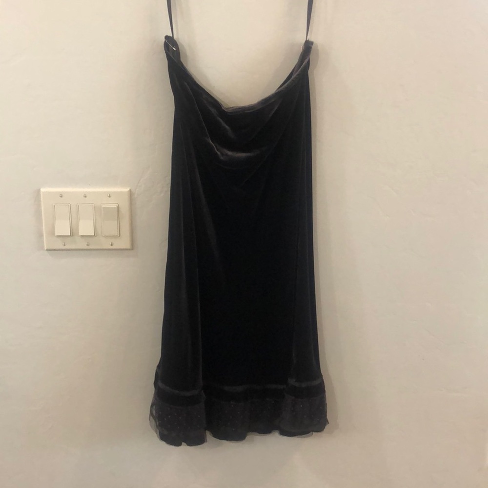 Velvet Charcoal Midi Skirt and Sleeveless Blouse Set